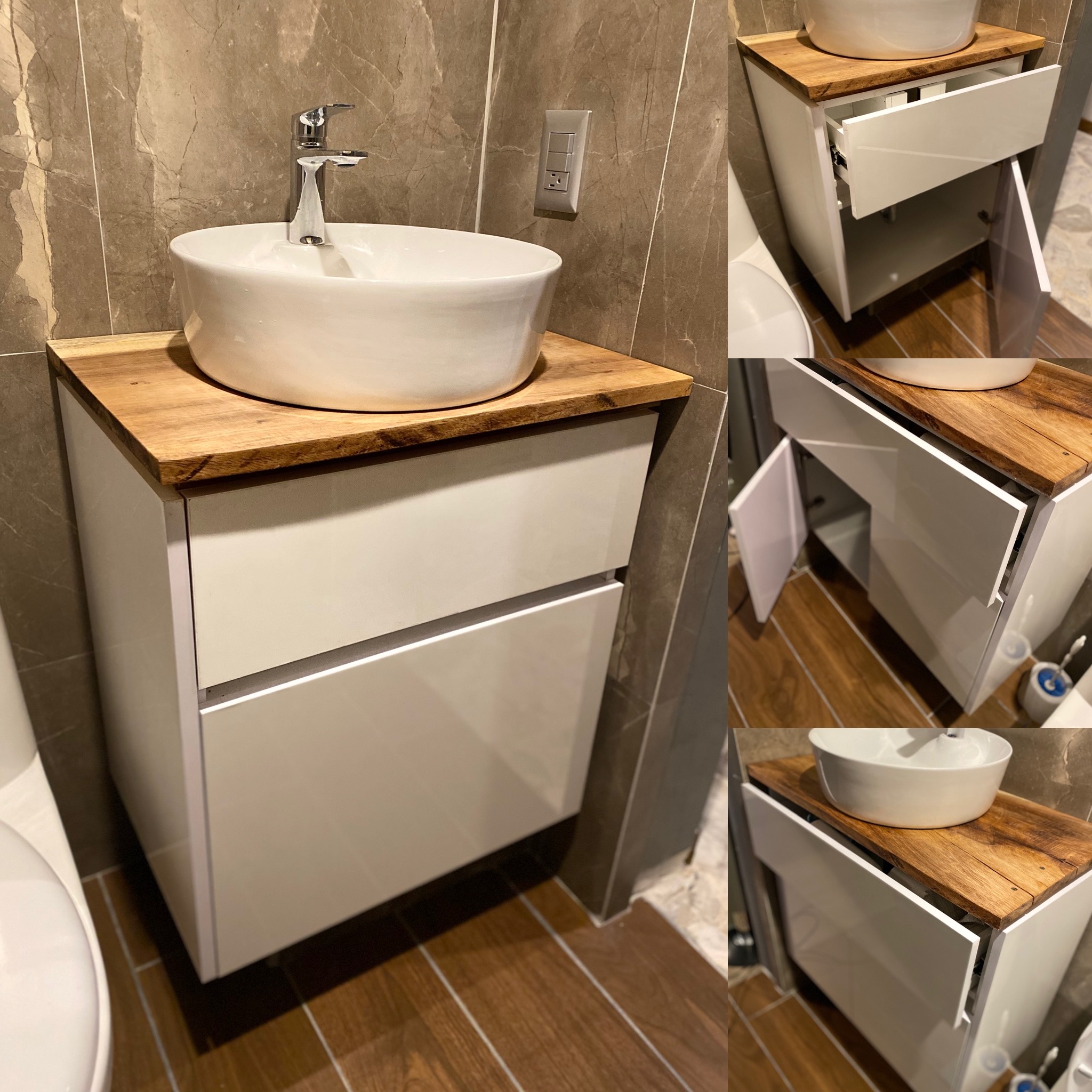 Mueble para baÃ±o alto brillo